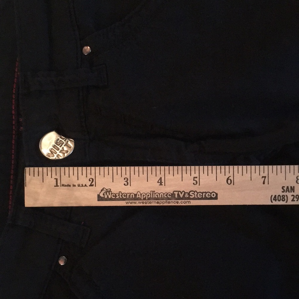 Miss Sixty black jeans with blinged out lips RARE - Picture 7 of 8